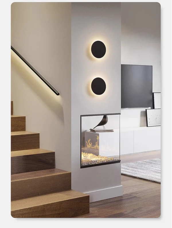 kf-Sa6cc01f2f024458a8b070abce0df42a3v Arandela Circulo Alumínio Com Luz LED Indireta