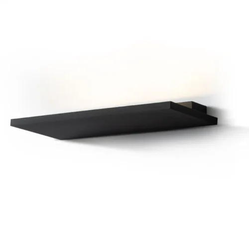 Arandela de alumínio minimalista preto branco (Arandela Minimalista Alumínio Preto ou Branco de LED 18W Indireto), disponível na Miresa, loja-de-luminárias-São-Paulo.
