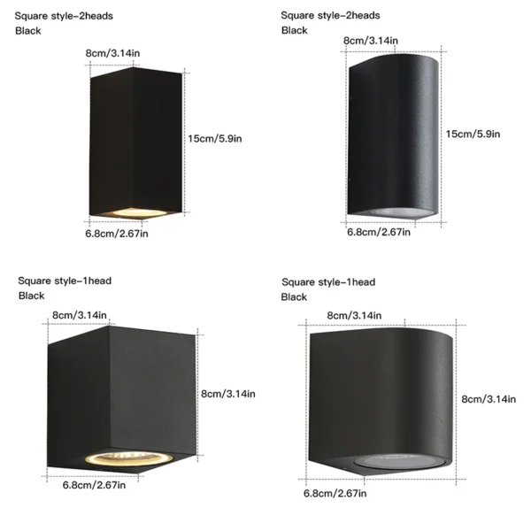 kf-Sd92ff6501c6c47e0a887726270839b47n Arandela Para Área Externa LED 3W/6W de Alumínio