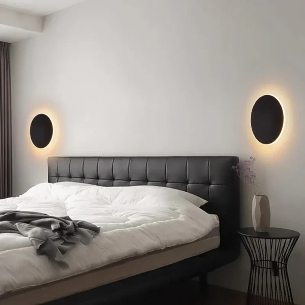 kf-Sde598633a0d5481d82f6076ae2e34cb2r Arandela Circulo Alumínio Com Luz LED Indireta