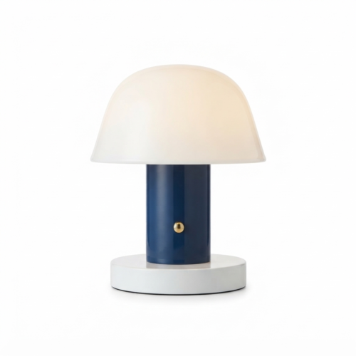 Abajur Sem Fio Cogumelo USB Recarregável LED Toque Para Salas, Quartos e Home Office