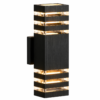 Arandela Externa IP65 à Prova dÁgua E27GU10 Acrílico Metal Preto Para Jardins e Fachadas Miresa Arandela Externa IP65 à Prova d'Água E27/GU10 Acrílico Metal Preto Para Jardins e Fachadas