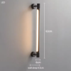 Arandela Minimalista Linear LED 360 ° Rotativa em Latão Para lavabos Hall de Entrada e Salas Arandela Minimalista Linear LED 360 ° Rotativa em Latão Para lavabos, Hall de Entrada e Salas