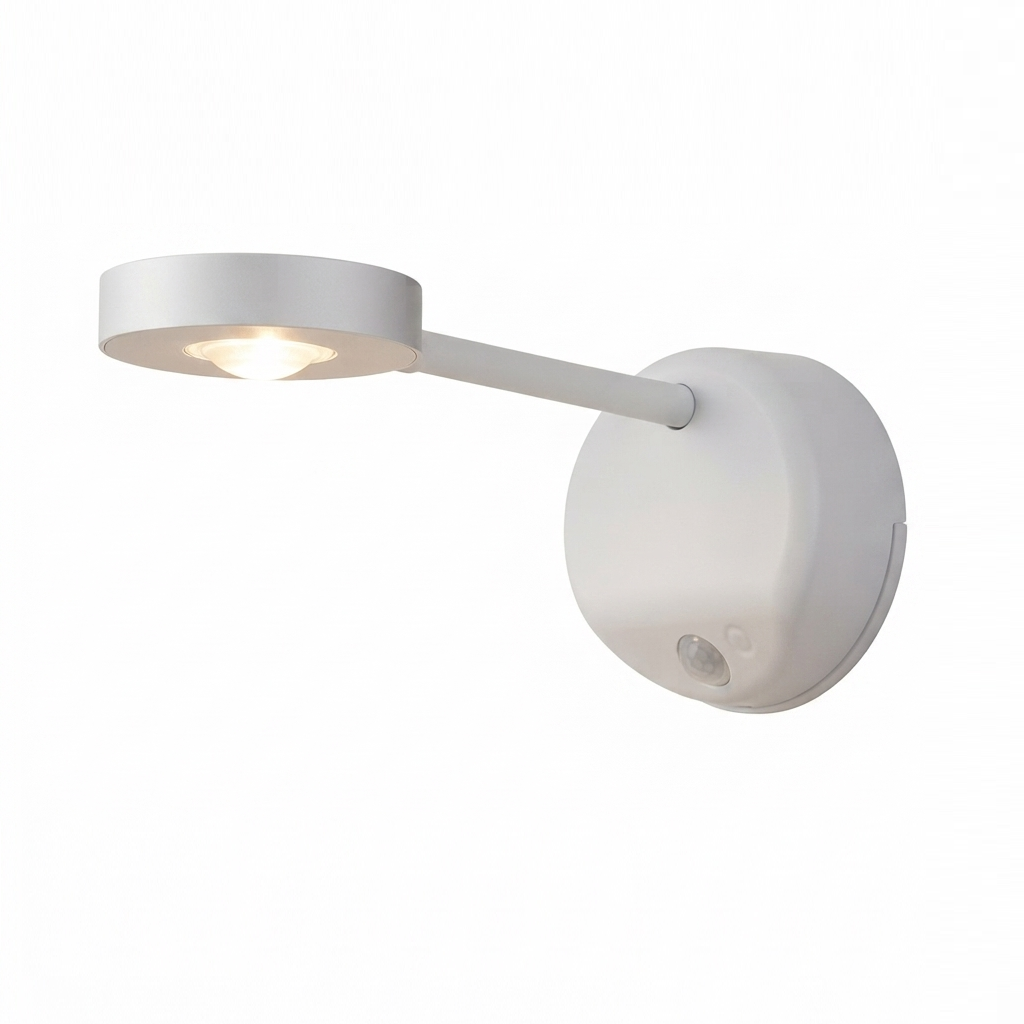 Arandela Sem Fio Com Luz Noturna Com Sensor Movimento Para Quadros e Espelhos em Lavabos