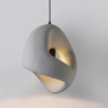 Lustre Escultural Forma Orgânica Wabi-Sabi Acabamento Poroso Para Mesa de Jantar e Hall de Entrada Lustre Escultural Forma Orgânica Wabi-Sabi Acabamento Poroso Para Mesa de Jantar e Hall de Entrada