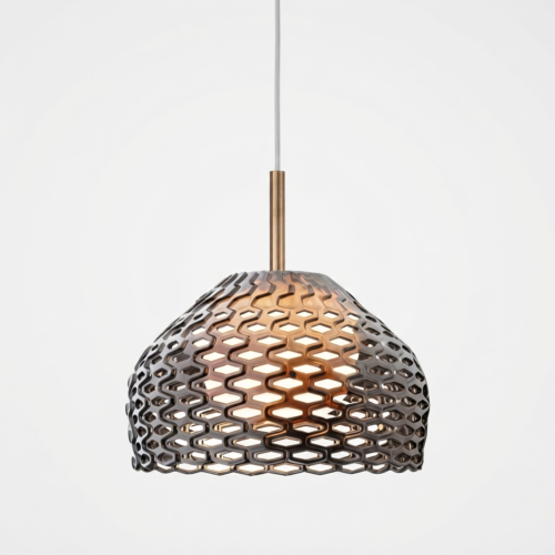 Pendente Design Italiano Patrícia Urquiola – Tatou – Réplica Chinesa Marrom Miresa Pendente Design Italiano Patrícia Urquiola - Tatou – Réplica Chinesa