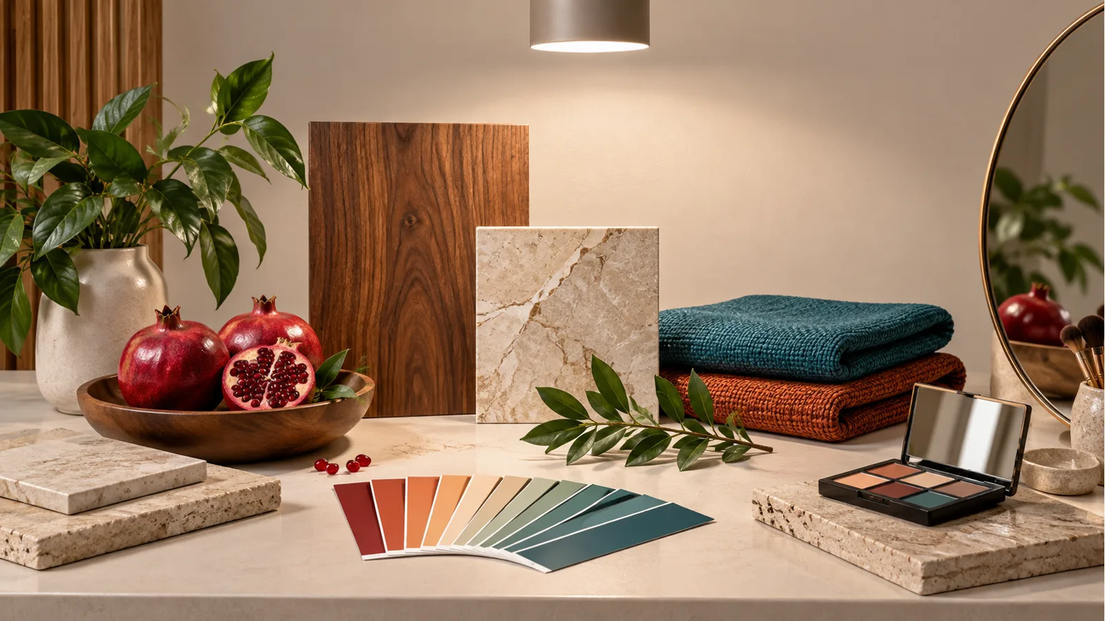 Materiais e cores sob iluminação de alta fidelidade para avaliar IRC e CRI