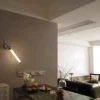 kf-S00c7fe35e9244984b6f70549051a58796 Arandela Linear Retrô Elegante Prata De Braço Ajustável Para Quartos, Salas, Hall de Entrada e Lavabos