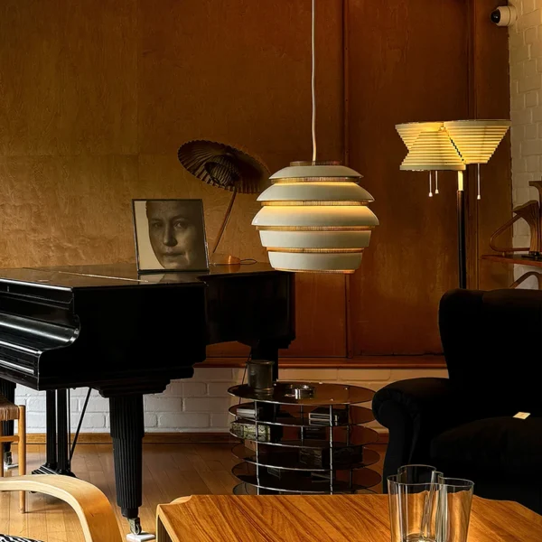 Lustre Redondo Em Camadas Alvar Aalto → A331 Beehive – Réplica Chinesa