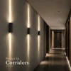 Arandela IP65 com fachos para áreas externas LED 12W IP65 Feixe Estreito Para Varandas, Fachadas e Jardins