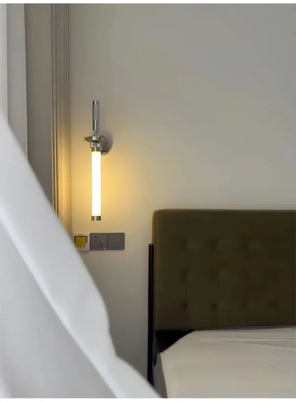 kf-S05b8666c5865418e8f09bae196a0e2e9E Arandela Linear Retrô Elegante Prata De Braço Ajustável Para Quartos, Salas, Hall de Entrada e Lavabos