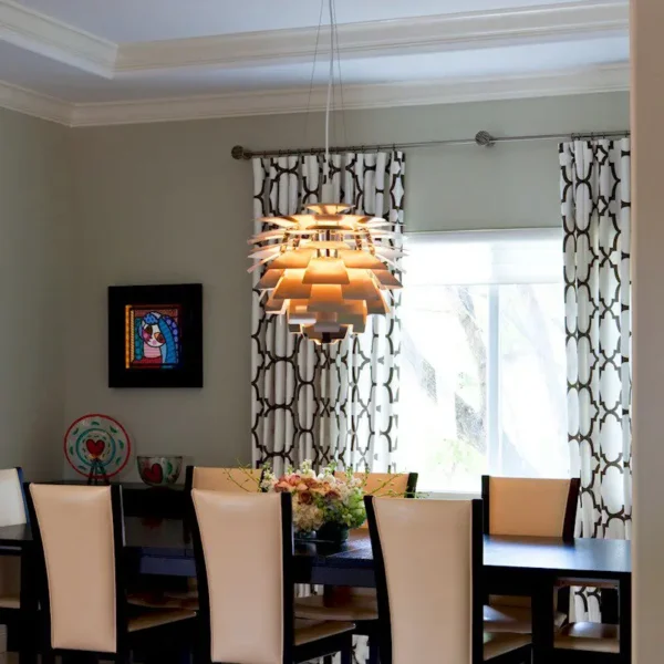 kf-S0b322020b0ce4443aad17d811a4b0dd7B Lustre Formato Pinha Designer Poul Henningsen PH Artichoke – Réplica Chinesa