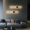 kf-S0b9ba485b20a4c958c999f6e817a520eM Arandela Recarregável LED Nórdica Giratória 360° em Alumínio para Quarto e Banheiro