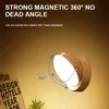 Arandela Sem Fio Luz 360° Noturna Com Sensor Movimento LED Recarregável Para Salas, Quartos e Corredores