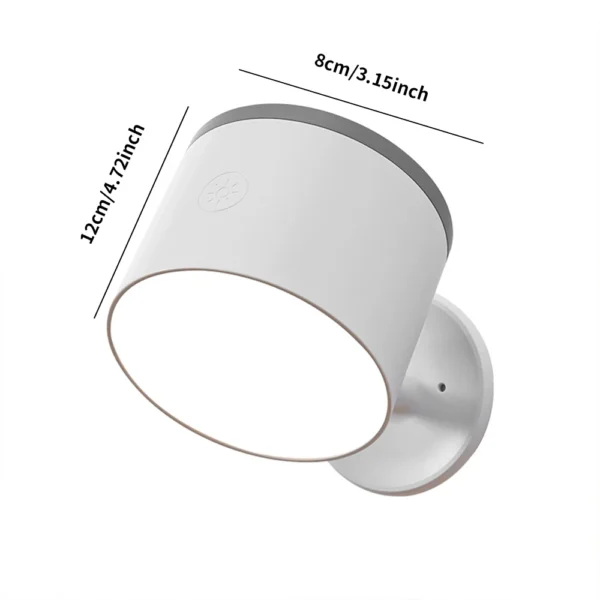 Arandela Branco Moderna LED Recarregável Sem Fio Para Cabeceira Cama, Salas e Home Office