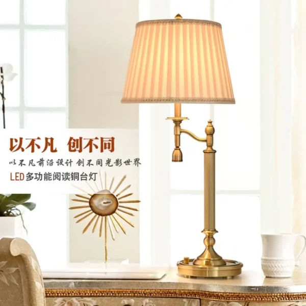 kf-S279096ec501e479a84ce1feb6a0bdcb7Q Abajur Regulável Com Spot LED Para Leitura Cor Cobre Para Mesa em Salas e Quartos