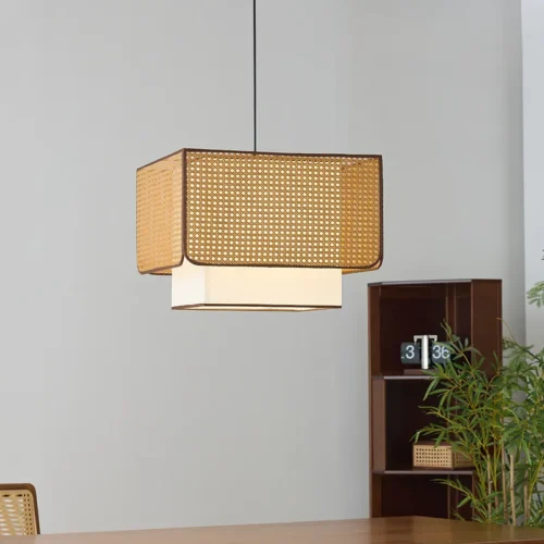 Pendente Japonês Wabi Sabi Rattan