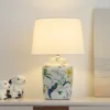 kf-S2cede1e5c15c4c9aad543568745c5b98I Abajur de Cerâmica Acabamento Polido Design Americano Retro Para Quartos e Salas