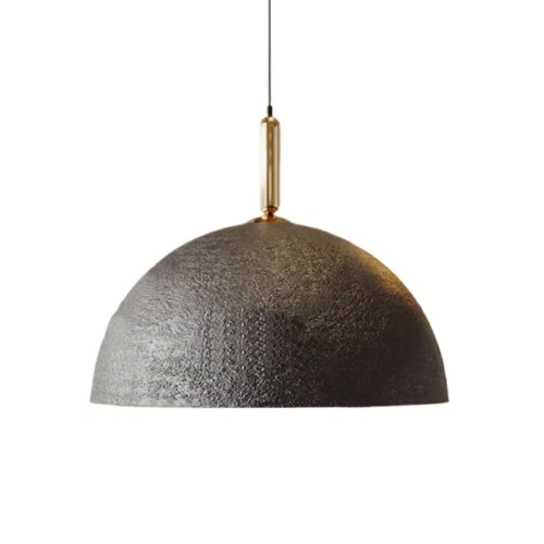 Pendentes Com Textura Estilo Japonês Wabi Sabi 1/2 Esfera Para Mesa De Jantar