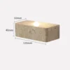 Arandela IP65 Com 2 Fachos de Luz Para Áreas Externas Travertino Wabi Sabi Para Jardins, Varandas e Fachadas