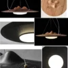 kf-S340f5498bdd34dd196c3aa12decd7543D Lustre Escultural De Madeira Forma Orgânica Para Sala de Jantar