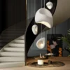 kf-S3545055a89ae4d8280a1d49ce193722dD Lustre Escultural Forma Orgânica Wabi-Sabi Acabamento Poroso Para Mesa de Jantar e Hall de Entrada