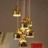 kf-S35d3b90187bb4a0f80023d2cca99817bu Pendente Moderno Metal Polido Alvar Aalto → A330S Golden Bell – Réplica Chinesa