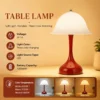 Abajur Portátil Luminária Tipo Cogumelo LED Recarregável Para Mesa Em Quarto, Salas e Home Office