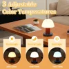 Abajur Moderno Luminária Cogumelo Bateria Recarregável Via USB Para Salas e Quartos