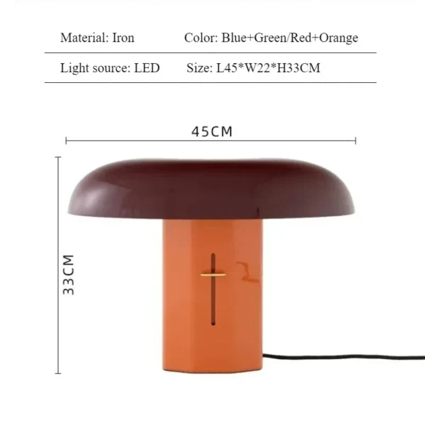 Abajur Forma de Cogumelo Design Italiana