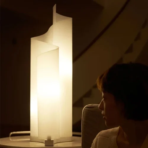 Luminária De Mesa Glaciar Fluindo Luz Vico Magistretti Chimera – Réplica Chinesa