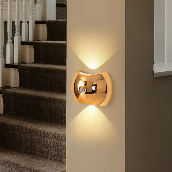 Arandela Minimalista Sem Fio Com LED Recarregável Com Fixação Magnética Para Quartos, Salas e Hall de Entrada
