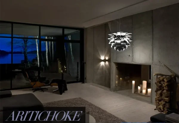 kf-S4e71cd65d6f1419abf3a68290e8c7bcbS Lustre Formato Pinha Designer Poul Henningsen PH Artichoke – Réplica Chinesa