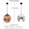 kf-S4f1fca5173a84e839cc83b943e1a0c25c Pendente Bola Vidro Espelhado Para Bancada e Mesa de Jantar