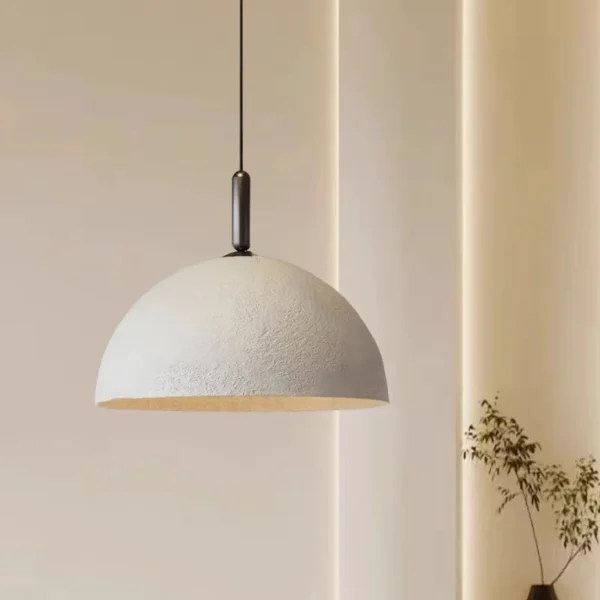 kf-S5274c38a03784f21a969ef2d21d7fd98E Pendentes Com Textura Estilo Japonês Wabi Sabi 1/2 Esfera Para Mesa De Jantar