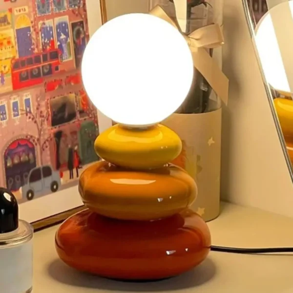 Abajur Escultural Forma Orgânica Colorida de Cerâmica para Quarto e Salas Abajur Escultural Forma Orgânica Colorida de Cerâmica para Quarto e Salas