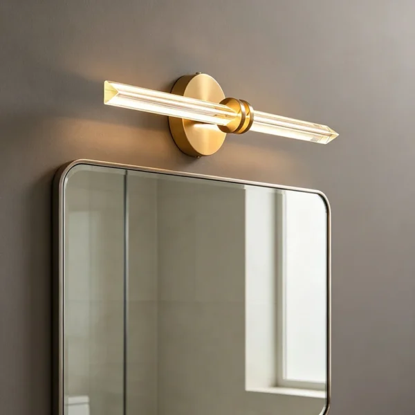 kf-S578f15a798d747df825e9a0077c7a794p Arandela Linear Moderna Alumínio Dourado Para Espelho, Hall Entrada e Salas