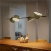 kf-S5b3a8b8b36734a4295c5d9a597e2ddabk Lustre Contemporâneo de Alumínio Barra Linear Com Pendentes Em Sala Jantar Mesa Retangular