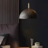 kf-S5e3b7ccede774a279c1a82bc857a794fg Pendentes Com Textura Estilo Japonês Wabi Sabi 1/2 Esfera Para Mesa De Jantar