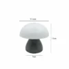 Abajur Moderno Portátil Tipo Cogumelo LED Toque Com Carregamento USB Para Mesa Home Office, Criado Mudo Cabeceira Cama