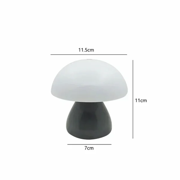 Abajur Moderno Portátil Tipo Cogumelo LED Toque Com Carregamento USB Para Mesa Home Office, Criado Mudo Cabeceira Cama