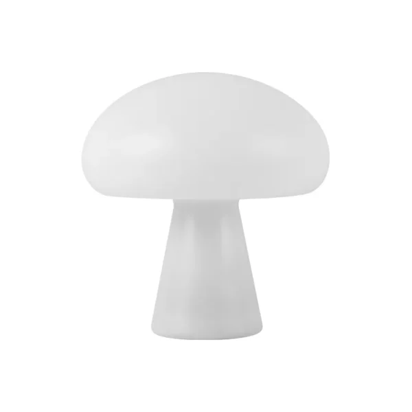 Abajur Cogumelo Luminária Portátil Acrílico Branco Leitoso Pra Home Office, Cabeceira Cama e Mesa De Criado Mudo