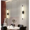 kf-S67d3b90756084d29a09143c826d93545P Arandela Linear Tubular Moderna De Alumínio e Acrílico Para Salas, Quartos, Lavabos e Hall de Entrada
