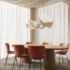 kf-S6c8a300a601c44d88d4bd9e684da3f738 Lustre Escultural minimalista Formas Orgânicas Wabi-Sabi Tecido Branco Para Mesa Jantar