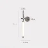 kf-S721493921bb04b9aa817fdbb1c9aa2c8P Arandela Linear Retrô Elegante Prata De Braço Ajustável Para Quartos, Salas, Hall de Entrada e Lavabos