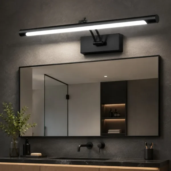 kf-S76eb9c3f5e7a4eda82d54cd74d5de1136 Arandela Linear Minimalista Facho de Luz Ajustável De Alumínio Para Quadros e Espelhos em Lavabos e Banheiros