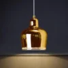 kf-S82b839ae3f5746819bd23e205e47cc41P Pendente Moderno Metal Polido Alvar Aalto → A330S Golden Bell – Réplica Chinesa