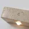 Arandela IP65 Com 2 Fachos de Luz Para Áreas Externas Travertino Wabi Sabi Para Jardins, Varandas e Fachadas