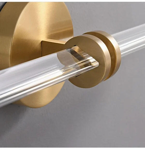 kf-S88f52c209bca4457846691a118976b3ax Arandela Linear Moderna Alumínio Dourado Para Espelho, Hall Entrada e Salas