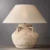 kf-S8c4e884bca414a98b9ed25b1b6ad7647b Abajur Escultural Cerâmica Rústica Wabi-Sabi Retro Para Mesa Salas e Quartos